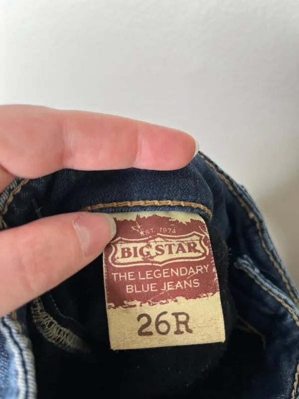 Big Star Maddie Embroidered back pocket Bootcut Jeans Womens Size 26R - Image 6