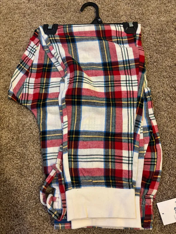 Old Navy Pajama Pants Cuffed Plaid - Image 2