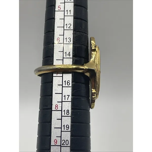 🔥VTG 1976 Avon Kensington Edwardian VIC Revival Goldtone Ring SZ 7 READ - Image 5