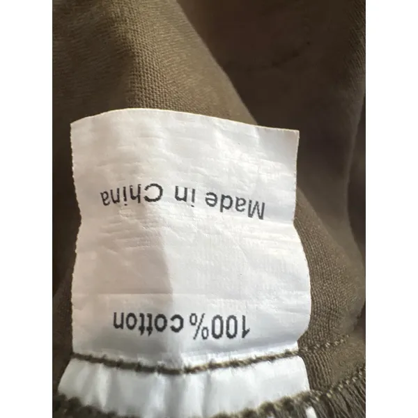 Allegra K Womens Olive Green Hooded Utility Vest‎ Cotton Drawstring Waist Small - Image 4