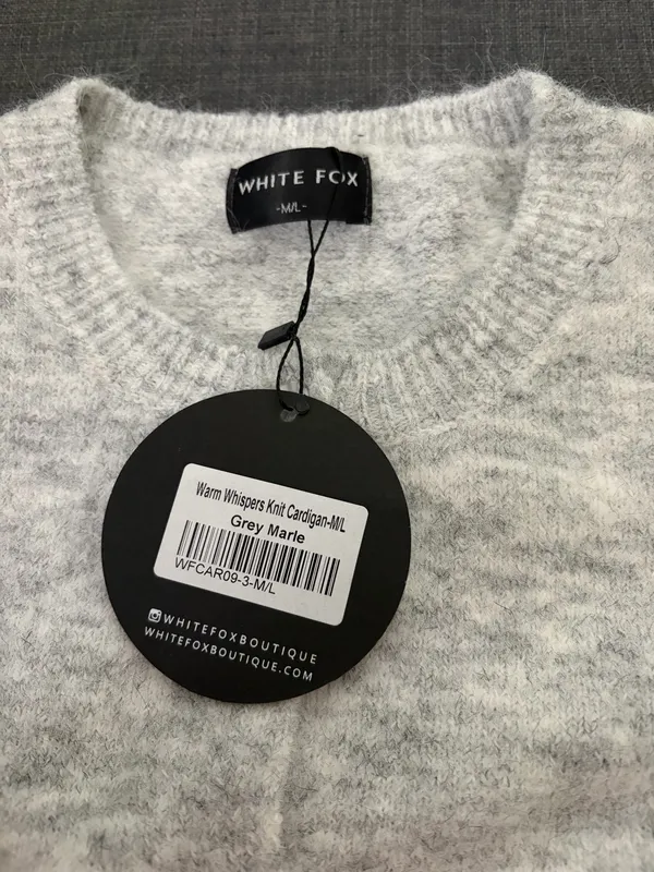 White fox grey cardigan - Image 4