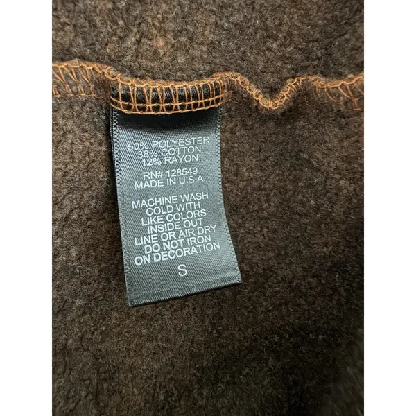 Aviator Nation Logo Pullover‎ Relaxed Hoodie Chocolate Size Small - Image 10