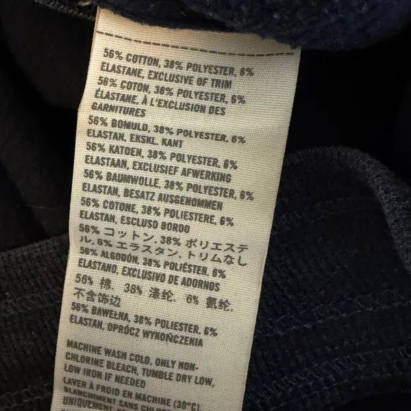 Hollister Womens Navy Blue Logo Sweatpants So Cal Stretch Joggers Size L - Image 5