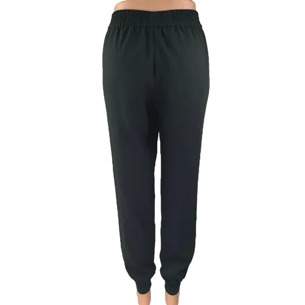 Joie Women Black White High Waisted Pull On Athletic Jogger Sweat Pants Size XS - Image 4