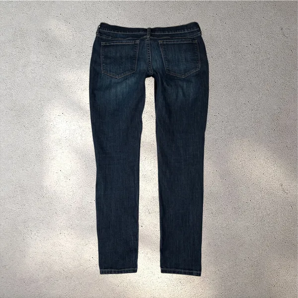 Banana Republic Dark Skinny Jeans Women’s 28/6 Blue Mid Rise Stretch Denim - Image 2