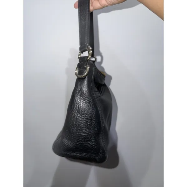 Kate Spade Michaela Chester Street Shoulder Bag Black Pebbled Leather Tassel M - Image 4