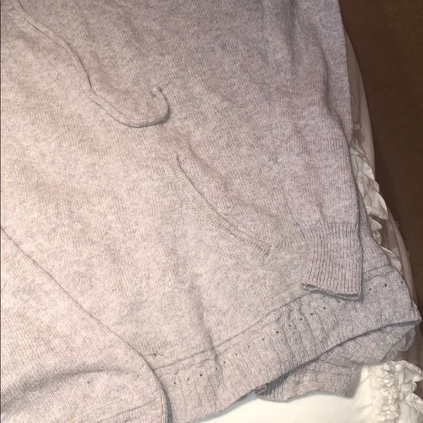 Silence + Noise grey hooded cardigan sweater M - Image 6