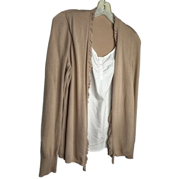 Bianca Layered Cardigan Sweater‎ White - Image 3