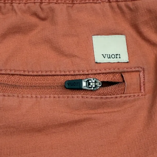 Vuori Vintage Ripstop Shorts with Raw Hemline in Cinnamon - Image 5