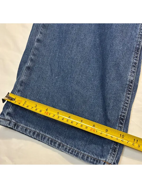 Aeropostale 90s High Waisted Wide Leg Jeans Medium Blue Denim Womens Size 12 - Image 4