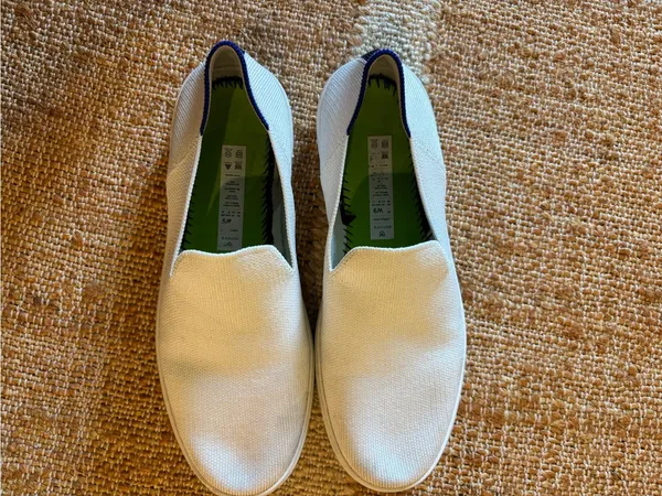 Rothy’s The Original Slip On Sneaker in bright white - Image 9