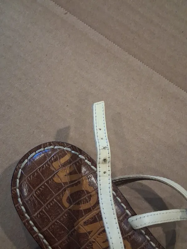 Sam Edelman Women's Gigi Sandal - Size 10 M - Thong T-Strap Slingback/Snakeskin - Image 10