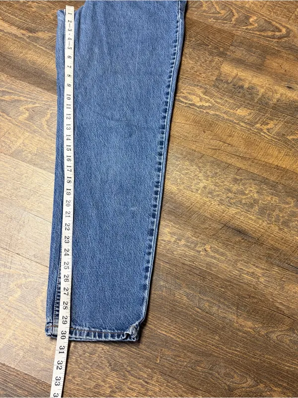 Vintage 90s Levi's 550 Jeans Relaxed Tapered Leg 10 Misses Blue USA Cotton - Image 12