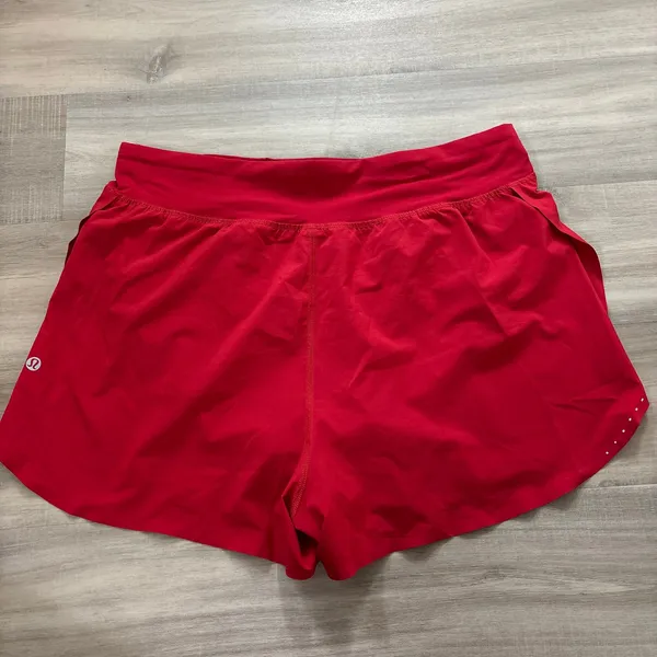 Lululemon Fast and Free Reflective High-Rise Short 3" Dark Red Women Size 10 - Image 3