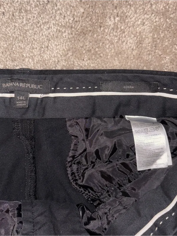 Women’s Black Banana Republic Dress Pants Size: 14L - Image 2