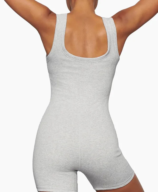 Skims Cotton Rib Onesie Bodysuit - Image 2