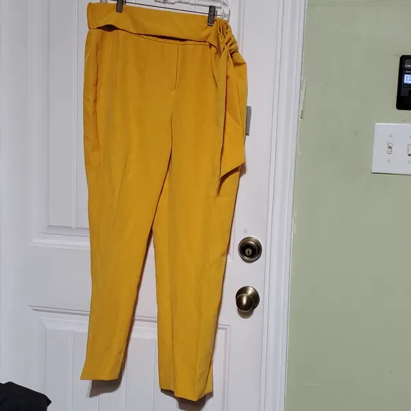 Marc Ney York Mustard Pants Size L - Image 3