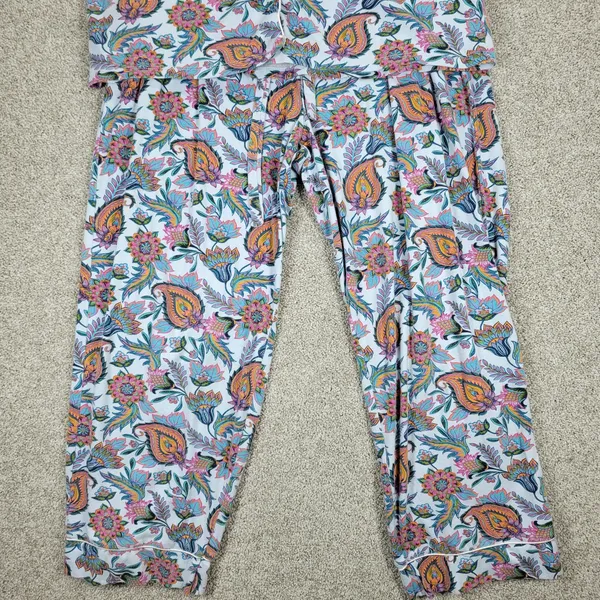 Soft Surroundings Harbor Orleans Pajamas Womens XS Floral Paisley Sleepwear - Image 13