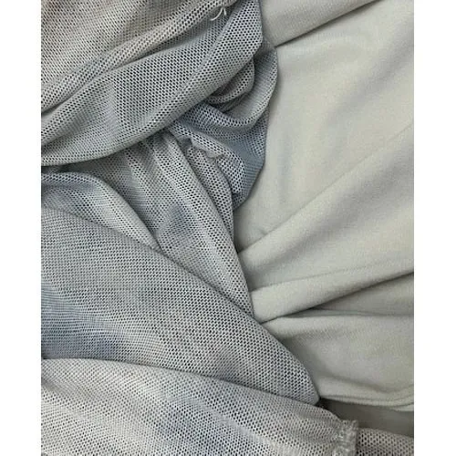 Zara Womens Strapless Ruched Mesh Maxi Dress Gray White Glam Luxe Sultry Small‎ - Image 8