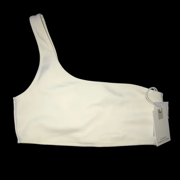 GOOD AMERICAN Women's Ivory Always Fits One Shoulder Bikini Top Size 2 (US M) - Image 4