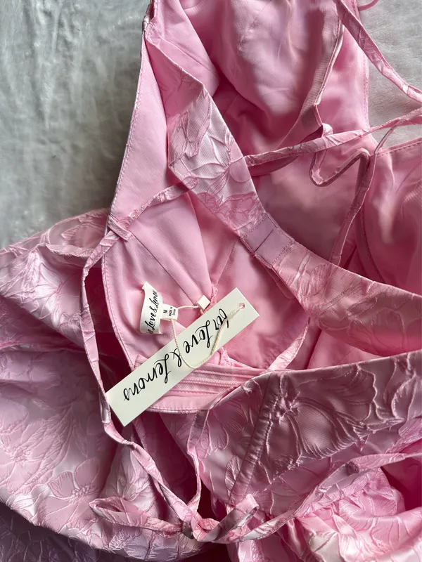 For Love & Lemons Faith Mini Dress Pink - Image 14