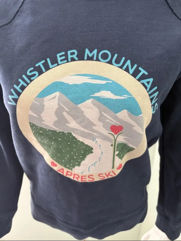 J. Crew Whistler Mountains Apres Ski Crewneck Sweatshirt XS - Image 6
