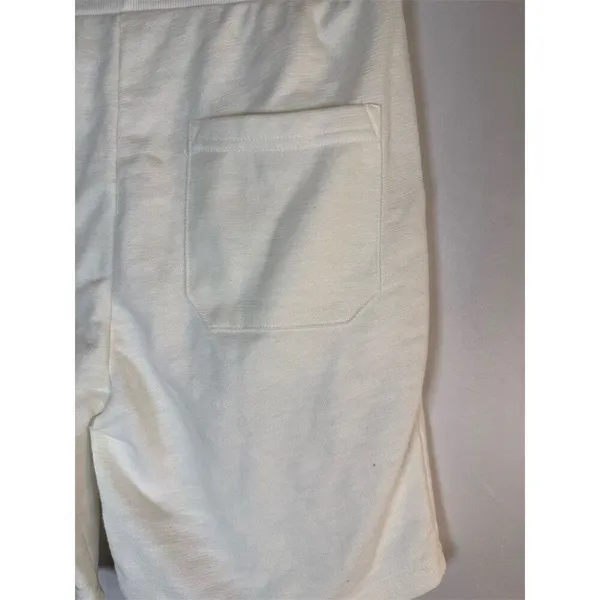 Primark Sweatshorts Womens Size S Ivory Drawstring Waist Pockets - Image 7