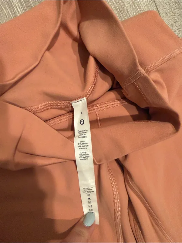Lululemon align leggings pants high waist in pink savannah size 4 - Image 5