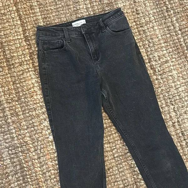 Abercrombie & Fitch The Skinny High Rise Black Denim Jean Size 28/6 - Image 3