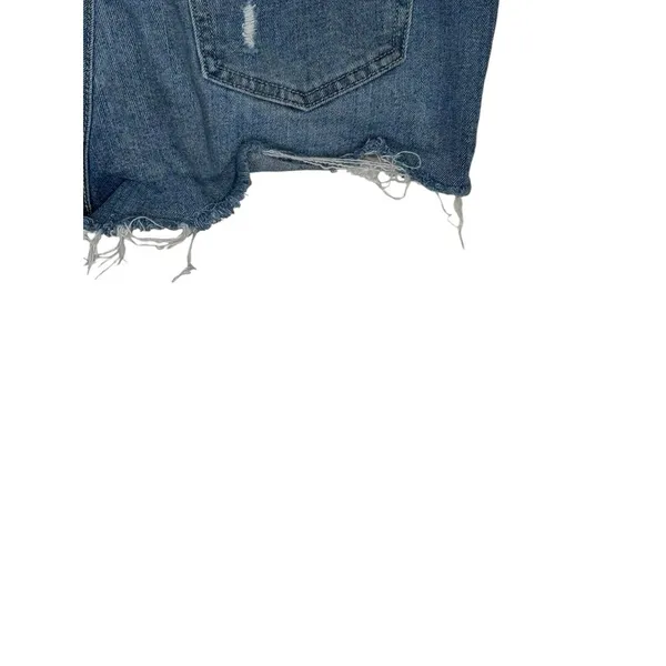 Anthropologie Women's‎ Shorts Button Fly Distressed Distressed Raw Hem Denim 27 - Image 7
