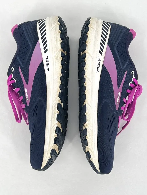 Brooks Ariel 20 Navy Blue Magenta Motion Control Running Shoes Women’s Size 11 - Image 3