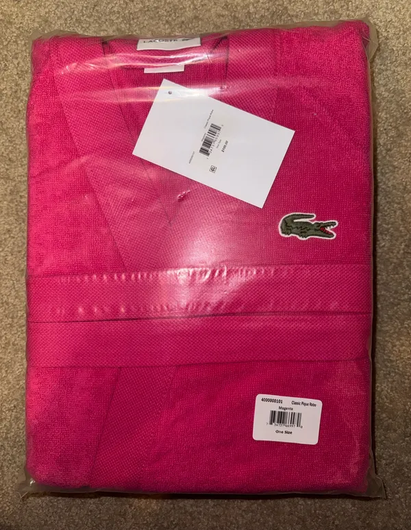 Lacoste Hot Pink magenta classic pique robe NWT - Image 4