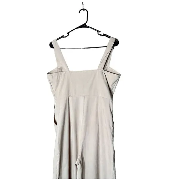 Nasty Gal Corduroy Cream Zip Up‎ Jumpsuit Size 6 - Image 10