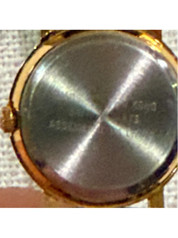 Arenix Women’s Quartz Watch Blue Stone Inlay Gold Tone Roman Numeral - Image 8
