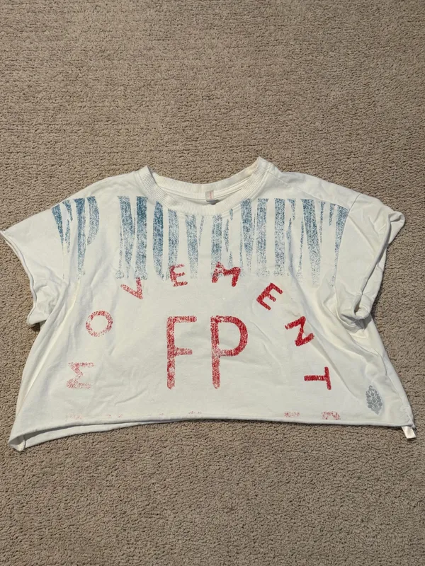 Free People Movement Hot Shot Cropped Tee - Image 4