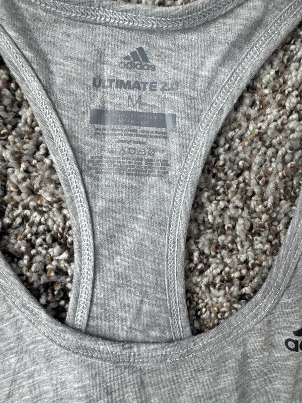 Adidas Women’s Tank Top Grey - Image 2