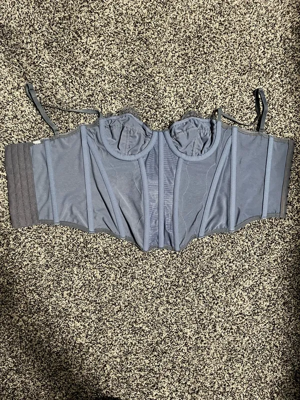 Blue Lace Corset Top Size XS - Image 2