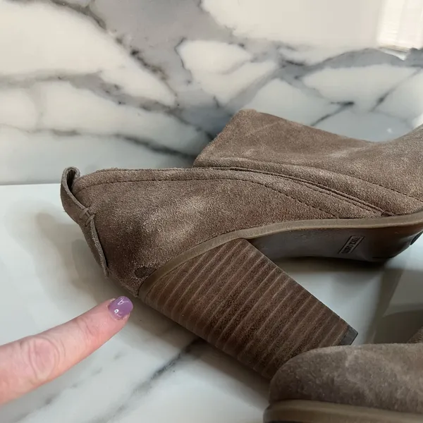 Vince Camuto Brown Leather Block Heel Francia Boots Sz 8.5 Western Boho Festival - Image 8