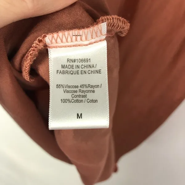 Young Fabulous & Broke YFB‎ Copper Satin Sleeveless Tank Top M - Image 6