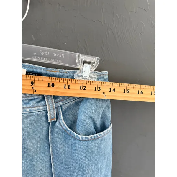 Kenneth Cole Vintage Y2k 28 Tall Light Wash Straight Leg Jeans No Back‎ Pockets - Image 5