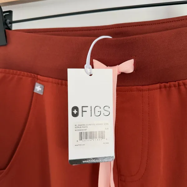 Figs XXS Petite Zamora 2.0 Joggers Srcub Auburn fall autumn orange - Image 2
