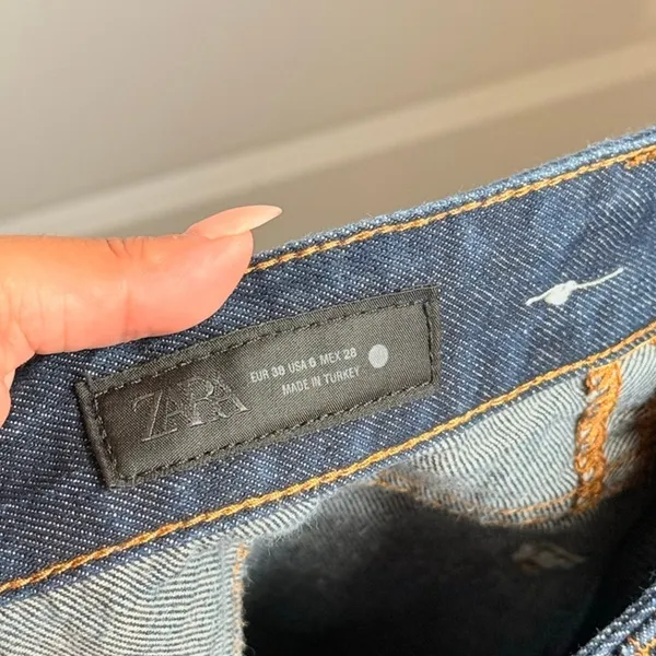 Zara‎ ZW Collection Mid Rise Baggy Jeans US 6 - Image 5