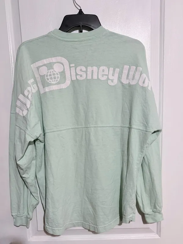 Disney Mint Green Crewneck with Subtle White Disney Parks Print Graphic small - Image 4