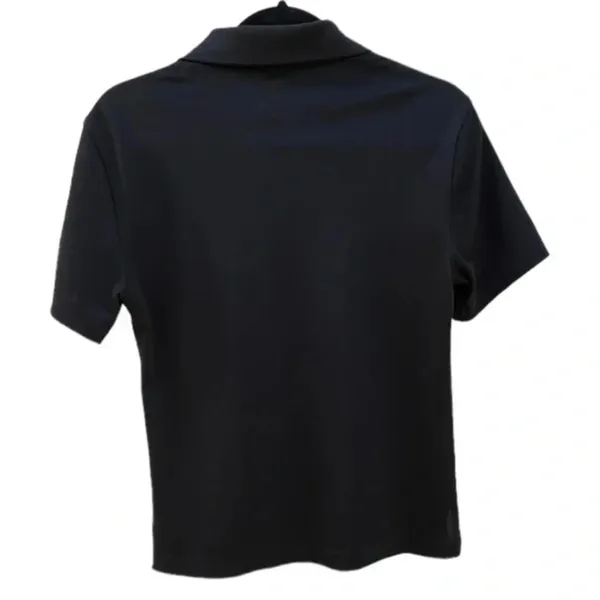 FootJoy Womens Size Small Black Golf‎ Polo Golden Eagle Logo Short Sleeve​​​ FJ - Image 4