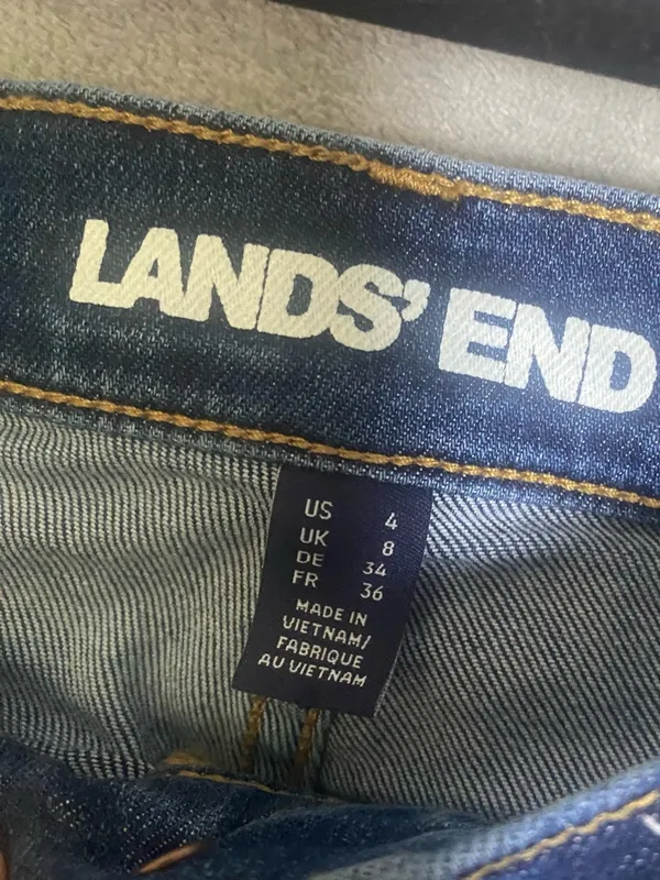 Lands' End Women's High-Rise Straight leg Jeans size 4‎ normcore - Image 5
