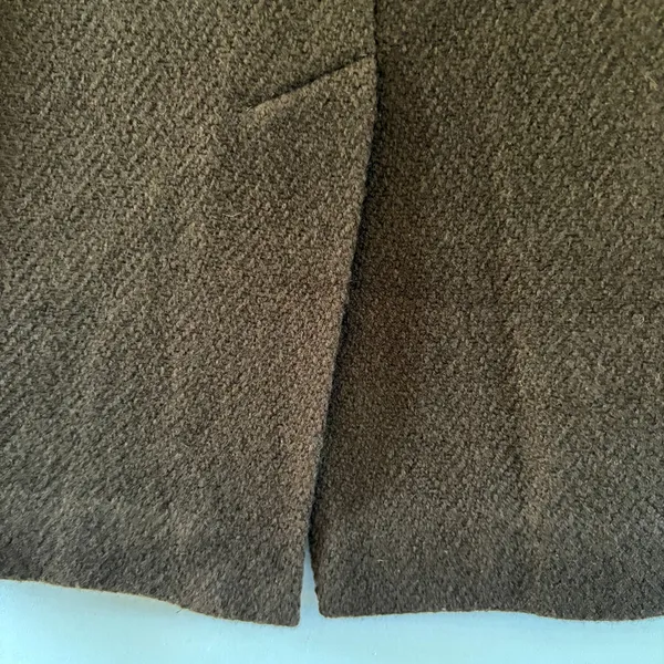 Lauren Ralph Lauren Brown Wool Blend Pencil Skirt Size 2 Knee Length Lined Vent - Image 5