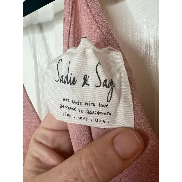 Sadie & Sage Light Pink Mauve Going Out Sleeveless Tank Top Blouse Size Medium - Image 5
