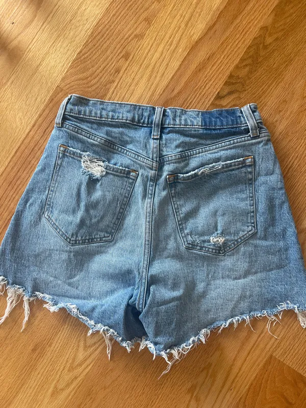 High Rise Denim Shorts - Image 2