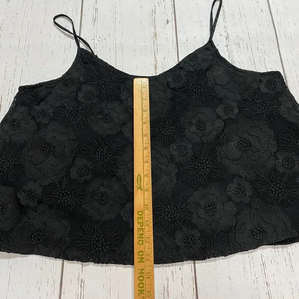 Express Womens Large Black Lace Tank Top Goth Gothic Grunge Whymsigoth Emo Lined - Image 7