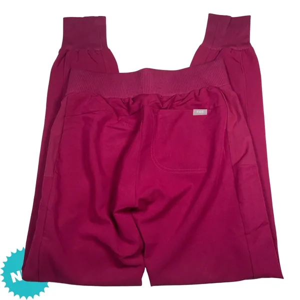 Figs Scrub Pants Women's XXS Tall Boston Slim Jogger NWOT Medical Dark Pink - Image 3